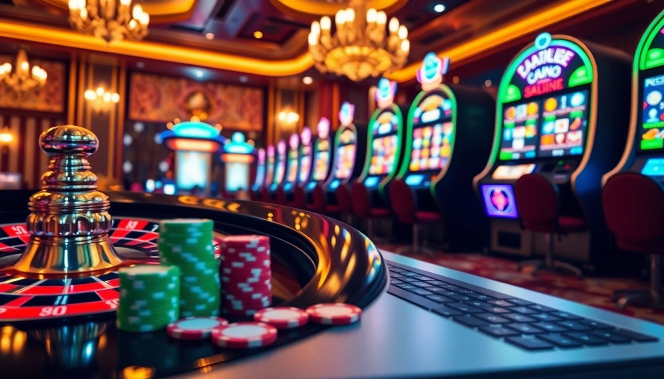 Experience thrilling gameplay at a casino en ligne fiable, showcasing vibrant gaming options and excitement.
