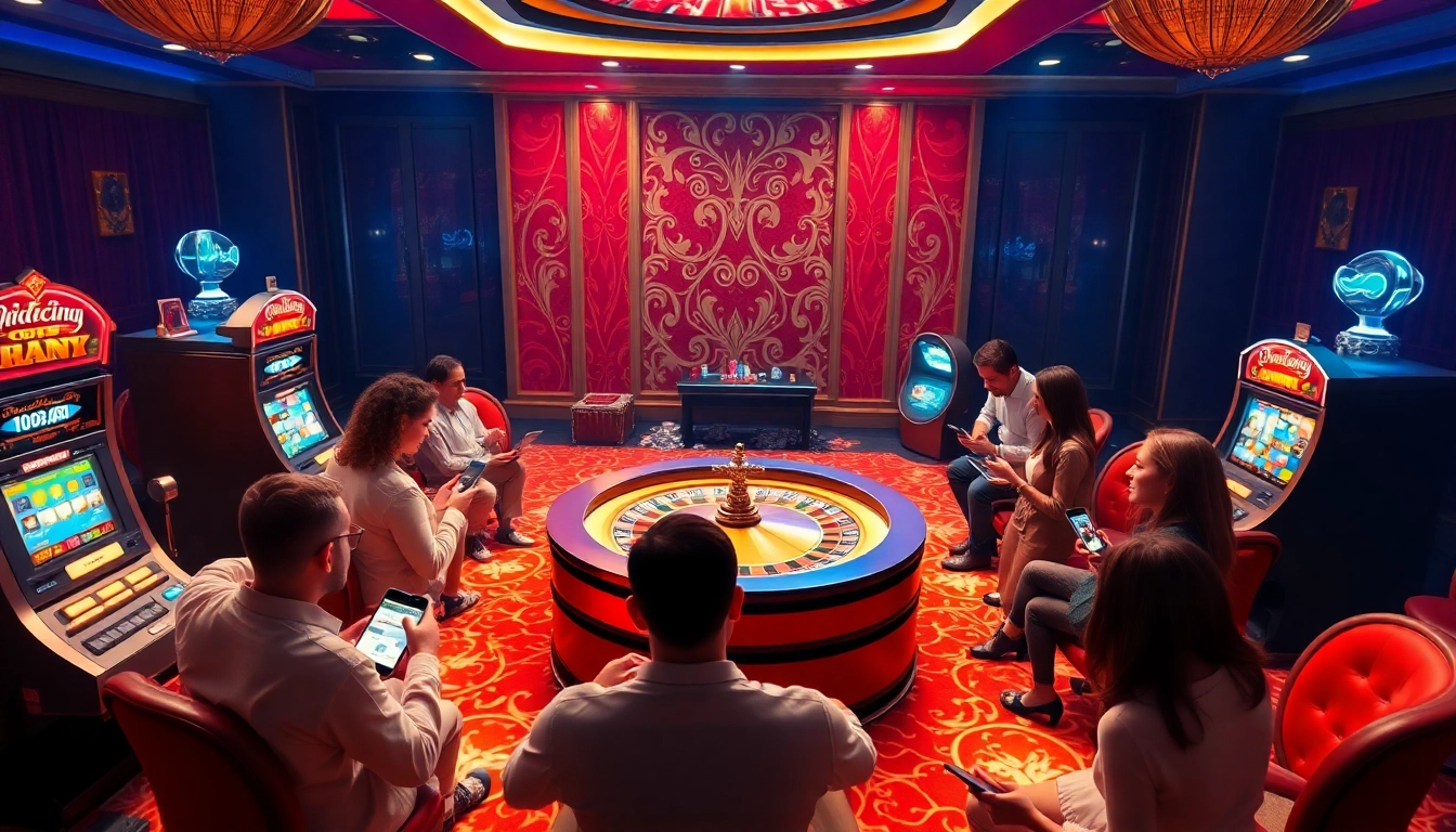 Experience the thrill at a casino en ligne fiable with players engaging in exciting online gaming.