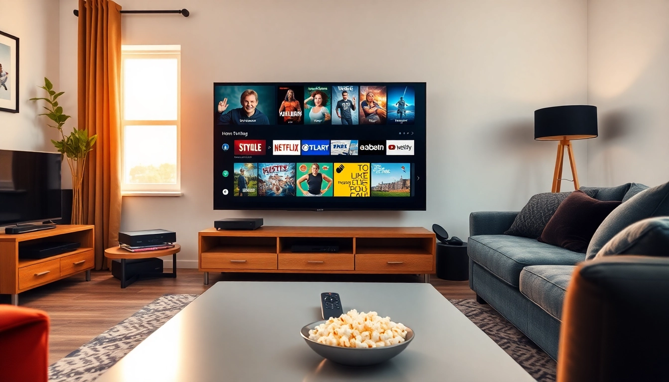 Enjoying premium streaming on Iron TV Pro in a cozy living room setting.