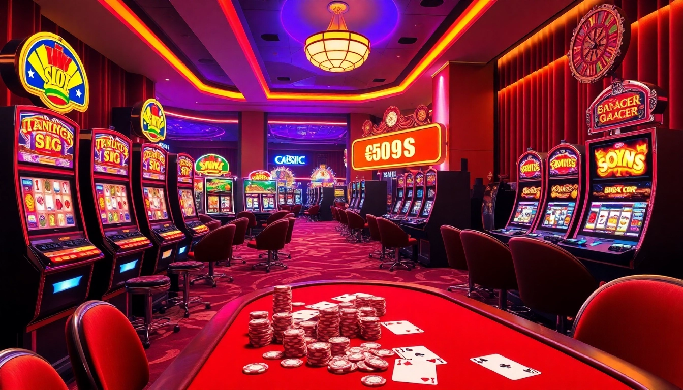 Spin the reels of slot gacor machines in a luxurious casino environment.