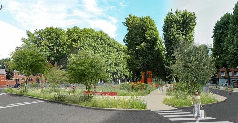 À Lille, une nouvelle place verte va changer les trajets