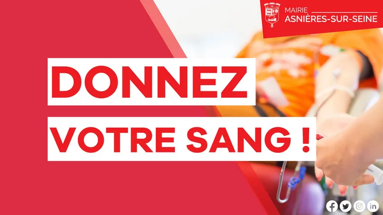 À Asnières, une collecte de sang gratuite le 17 août