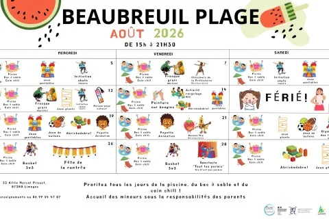 À Limoges, un été gratuit en famille à Beaubreuil Plage: ce qu'il faut retenir