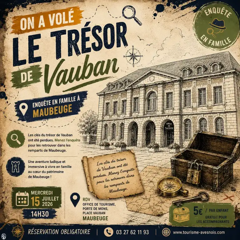 À Maubeuge, chasse au trésor de Vauban le 15 juillet