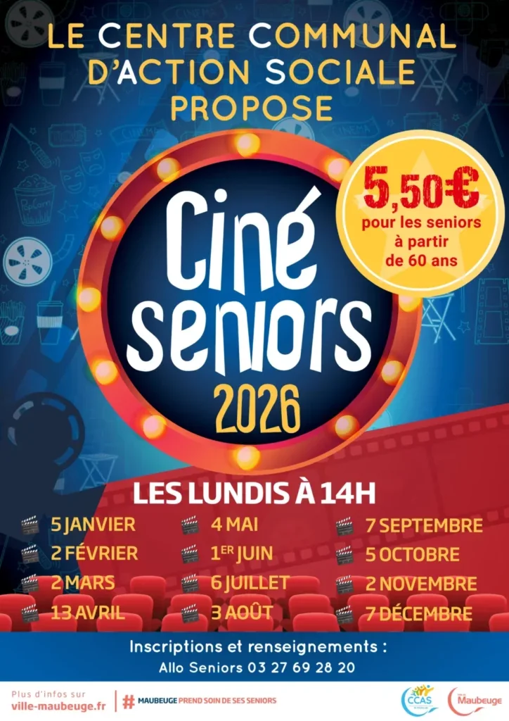 À Maubeuge, une séance de cinéma à 5,50 € pour les seniors
