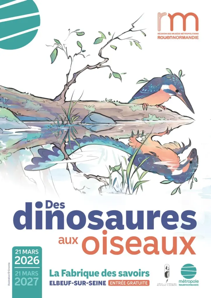 À Elbeuf, dinosaures et oiseaux racontent 150 millions d’années d’évolution dans une exposition gratuite