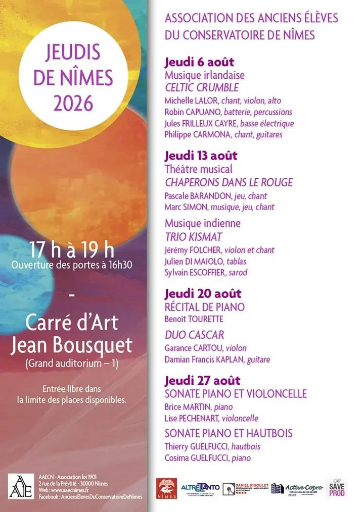 Jeudis de Nîmes : l’ultime soirée gratuite arrive le 27 août