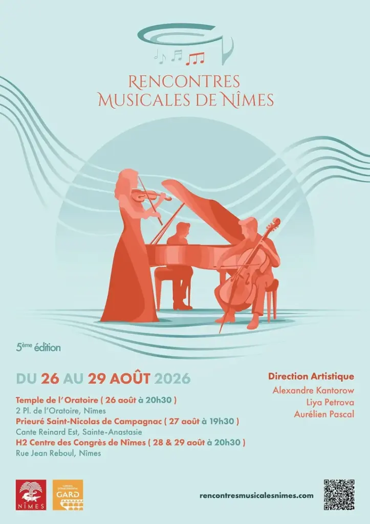 Rencontres musicales de Nîmes : quatre soirs dès le 26 août: ce qu'il faut retenir