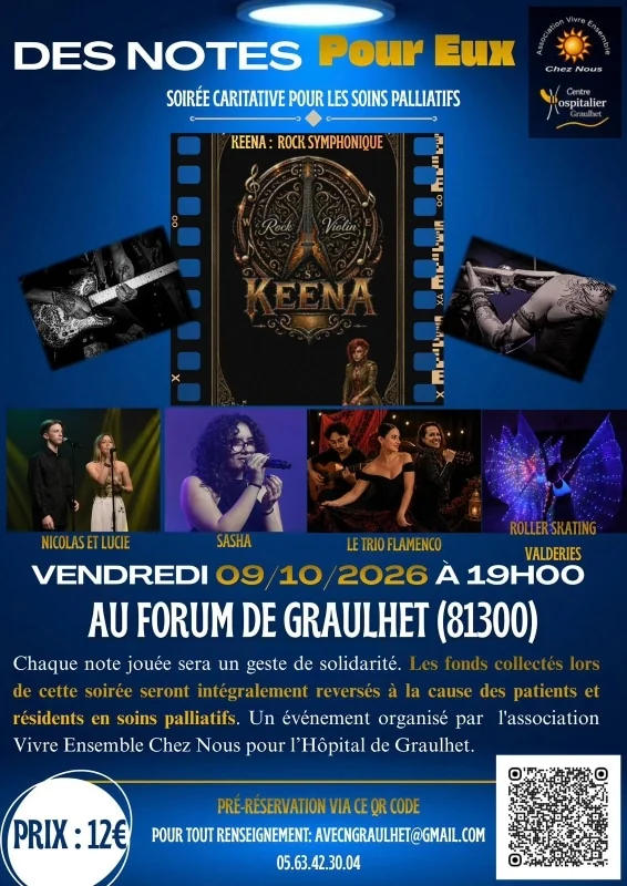 Concert solidaire à Graulhet : 12€ pour la bonne cause le 9 octobre